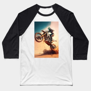 Dirt bike stunt lift cgi style Baseball T-Shirt